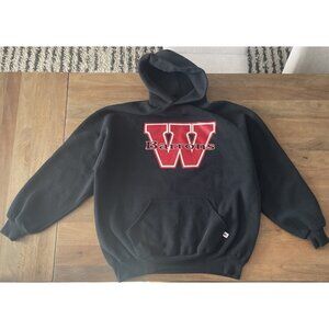 Vintage 80s 90s Russell Athletic Hoodie Woodbridge Barons Fleece Pullover - XXL